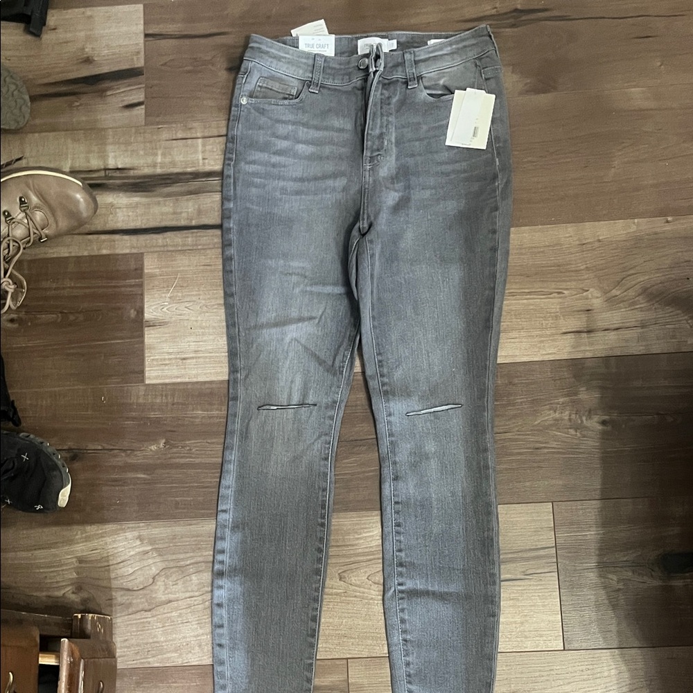 True Craft Women's Charcoal Skinny Jeans